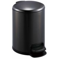 Stella kosz na śmieci 8 l pedałowy czarny 20.20108-MB