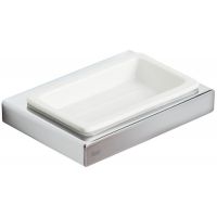 Teka Formentera mydelniczka ceramiczna biały/chrom 170820200