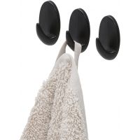 Tiger Baseline Oval L wieszak na ręcznik 3 szt haczyk duży czarny 800721