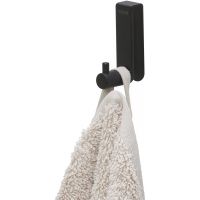 Tiger Rhino wieszak na ręcznik haczyk na kabinę prysznicową czarny mat 800723