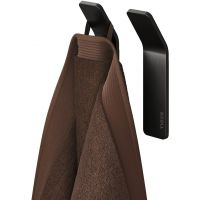 Tiger Single wieszak na ręcznik 2 szt haczyk czarny szczotkowany 800746
