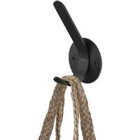 Tiger Double wieszak na ręcznik haczyk czarny mat 800749