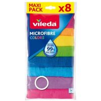 Vileda Mikrofibra zestaw 8 ściereczek do sprzątania 173722