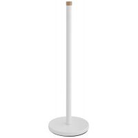 YokaHome SP stojak na papier toaletowy zapasowy biały mat/drewno bambusowe P.SP1-WHT-B