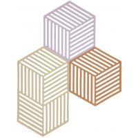 Zone Denmark Hexagon podstawki kuchenne Lupin/Sand/Terracotta 32701