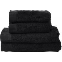 Zone Denmark Classic komplet ręczników 140x70 cm bawełniany czarny 330846