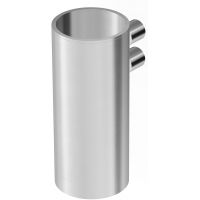 Zucchetti Helm kubek z uchwytem ścienny stal nierdzewna szczotkowana ZAD813.X