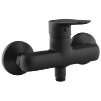 Aqualine Lotta bateria prysznicowa ścienna czarny mat LT611B