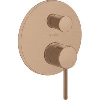 Axor Starck bateria wannowo-prysznicowa podtynkowa czerwone złoto szczotkowane 10418310