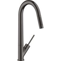 Axor Starck bateria kuchenna stojąca czarny chrom szczotkowany 10821340