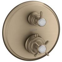 Axor Montreux bateria wannowo-prysznicowa podtynkowa termostatyczna nikiel szczotkowany 16820820