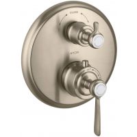 Axor Montreux bateria wannowo-prysznicowa podtynkowa termostatyczna nikiel szczotkowany 16821820