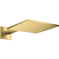 Axor ShowerSolutions deszczownica 30 cm kwadratowa z ramieniem ściennym złoty optyczny polerowany 35318990