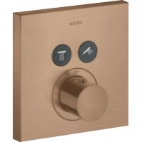 Axor ShowerSelect bateria wannowo-prysznicowa podtynkowa termostatyczna czerwone złoto szczotkowane 36715310