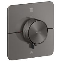 Axor ShowerSelect ID bateria wannowo-prysznicowa podtynkowa termostatyczna Czarny Chrom Szczotkowany 36754340
