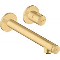 Axor Uno 220 bateria umywalkowa podtynkowa EcoSmart złoty optyczny szczotkowany 45113250