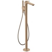 Axor Citterio C bateria wannowo-prysznicowa wolnostojąca czerwone złoto szczotkowane 49441310