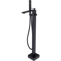 Besco Aspira bateria wannowo-prysznicowa kompletna wolnostojąca czarny mat BW-A-CZ