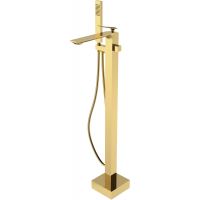 Besco Aspira bateria wannowo-prysznicowa kompletna wolnostojąca złoty połysk BW-A-ZL