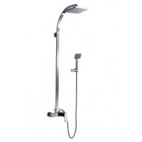 Blue Water Toronto zestaw prysznicowy ścienny z deszczownicą chrom TOR-ZKPN.400C