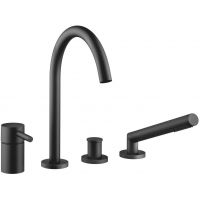 Dornbracht Meta bateria wannowo-prysznicowa 4-otworowa czarny mat 27632661-33