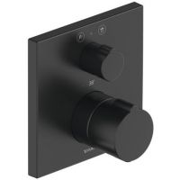 Duravit C.1 bateria wannowo-prysznicowa podtynkowa termostatyczna czarny mat C14200013046