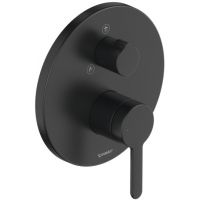 Duravit C.1 bateria wannowo-prysznicowa podtynkowa czarny mat C14210012046