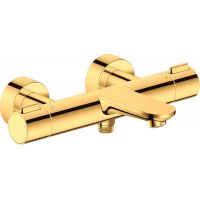 Duravit Wave bateria wannowo-prysznicowa ścienna termostatyczna złoto polerowane WA5220000034