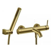 Ferro Ciriculus bateria wannowo-prysznicowa ścienna złoty szczotkowany BCK11BG