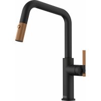 Franke Maris Stripes U pull-out bateria kuchenna stojąca czarny mat/miedziany 115.0747.677