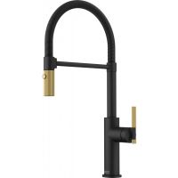 Franke Maris Stripes semi-pro bateria kuchenna stojąca czarny mat/złoty 115.0747.679