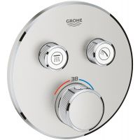 Grohe Grohtherm SmartControl bateria wannowo-prysznicowa podtynkowa termostatyczna stal nierdzewna 29119DC0