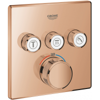 Grohe Grohtherm SmartControl bateria wannowo-prysznicowa podtynkowa z termostatem Warm Sunset 29126DA0