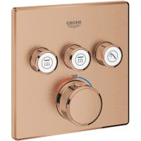 Grohe Grohtherm SmartControl bateria wannowo-prysznicowa podtynkowa termostatyczna brushed warm sunset 29126DL0