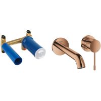 Zestaw Grohe Essence New bateria umywalkowa podtynkowa kompletna warm sunset (19408DA1, 23571000)