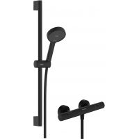 Hansgrohe Activera Select S zestaw prysznicowy ścienny termostatyczny czarny 28876670