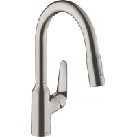 Hansgrohe Focus M42 bateria kuchenna stojąca stal 71821800