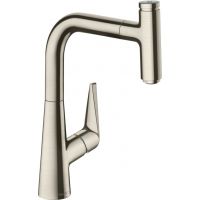 Hansgrohe Talis Select M51 bateria kuchenna stojąca stal szlachetna fnish 73852800