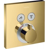 Hansgrohe ShowerSelect bateria wannowo-prysznicowa podtynkowa termostatyczna polerowany złoty optyczny 15763990