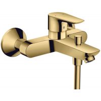 Outlet - Hansgrohe Talis E bateria wannowo-prysznicowa ścienna złoty optyczny polerowany 71740990