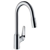 Hansgrohe Focus M42 sBox bateria kuchenna stojąca z wyciąganą wylewką chrom 71820000
