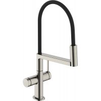 Hansgrohe Talis Select M54 PowderSpray bateria kuchenna stojąca stal 72861800
