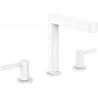 Hansgrohe Finoris bateria umywalkowa 3-otworowa EcoSmart biały mat 76034700