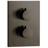 Herzbach Design iX PVD bateria wannowo-prysznicowa podtynkowa termostatyczna czarny 21.503055.2.40