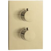 Herzbach Design iX PVD bateria wannowo-prysznicowa podtynkowa termostatyczna mosiądz 21.503055.2.41