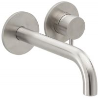 Herzbach Deep iX bateria umywalkowa podtynkowa stal szczotkowana 28.203754.1.09