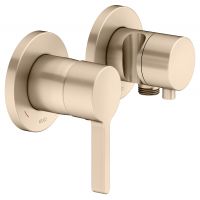 Keuco Edition 400 bateria podtynkowa z uchwytem kątowym brąz szczotkowany 51551031221