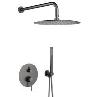 KFA Armatura Moza bateria wannowo-prysznicowa podtynkowa gun metal grey 5039-501-61