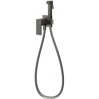 KFA Armatura Logon Gun Metal Grey bateria bidetowa podtynkowa z zestawem prysznicowym grafit 5139-512-61