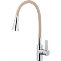 KFA Armatura Rumba bateria kuchenna stojąca chrom-beżowa 6553-925-63